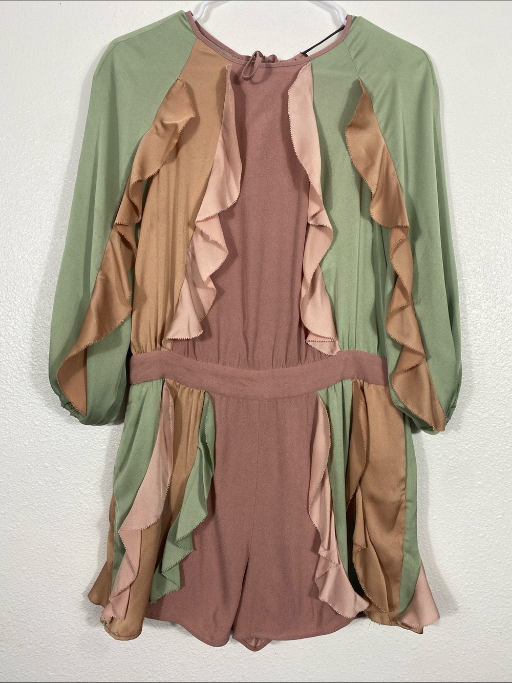 Alexi Winona Ruffled Colorblock Romper - Size S Excellent Condition - Picture 3 of 16